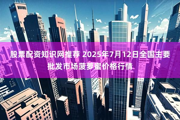 股票配资知识网推荐 2025年7月12日全国主要批发市场菠萝蜜价格行情