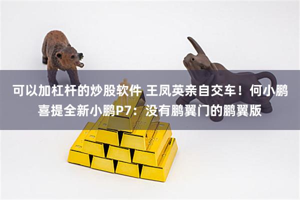 可以加杠杆的炒股软件 王凤英亲自交车！何小鹏喜提全新小鹏P7：没有鹏翼门的鹏翼版
